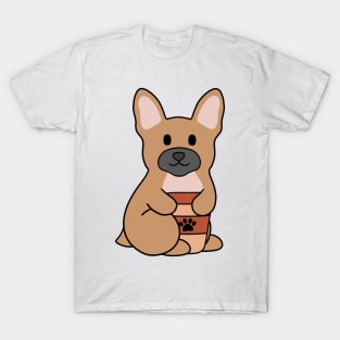 French Bulldog Coffee Brown T-Shirt